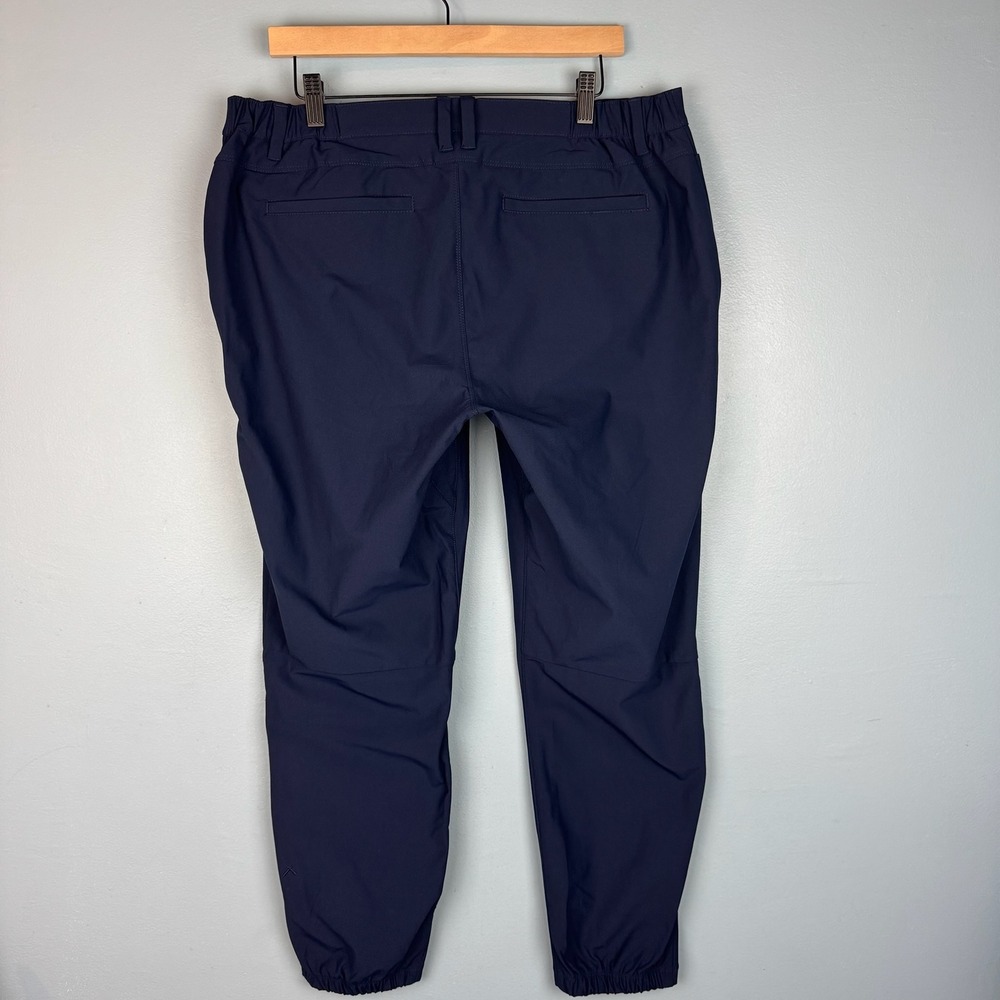 Cuts AO Jogger Mens XL Navy Blue Performance Tech Stretch Tapered Pants Commuter - Picture 3 of 10